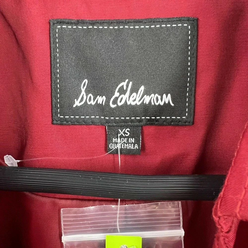 Sam Edelman Red Trench‎ Size XS New